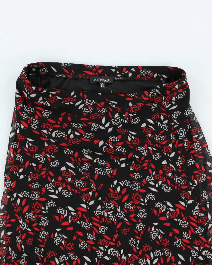 Y2k 00s Le Chateau Pattern Skirt - S sold by Rokit product image thumbnail 3