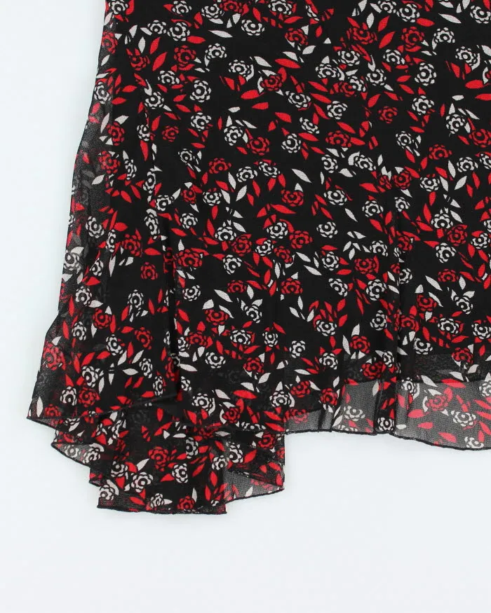 Y2k 00s Le Chateau Pattern Skirt - S sold by Rokit product image thumbnail 4