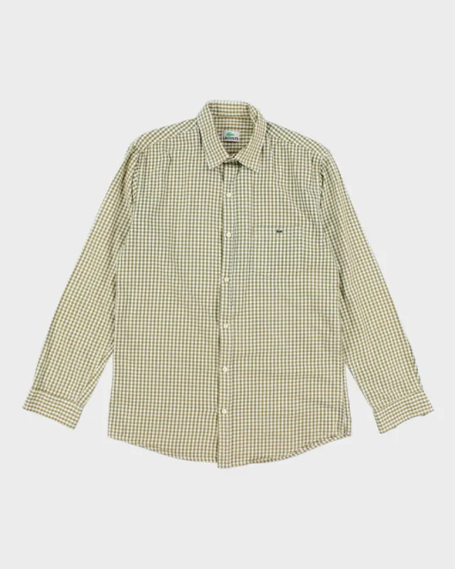 Lacoste Checked Long Sleeve Shirt - L sold by Rokit