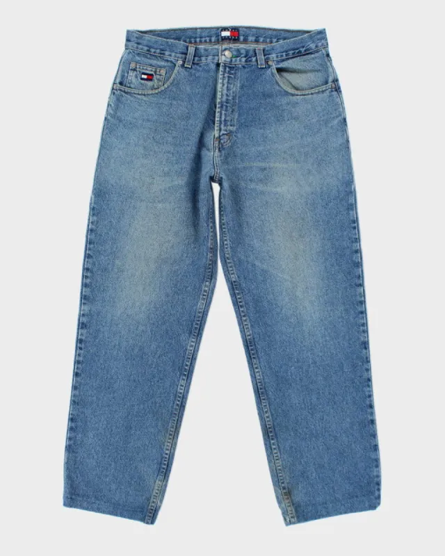 Vintage 2000's Tommy Hilfiger Light Wash Relaxed Jeans - W34 L28 sold by Rokit