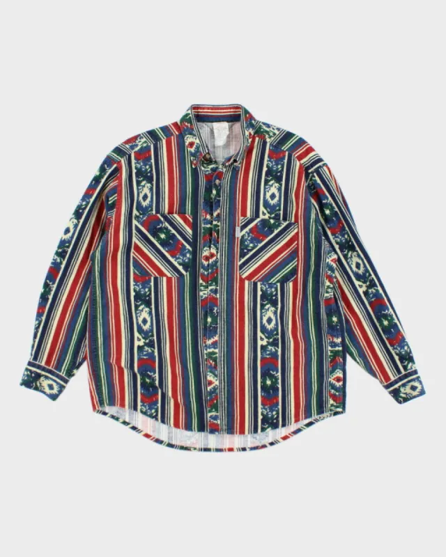 Vintage 90's Carhartt Patterned Flannel Shirt - L sold by Rokit