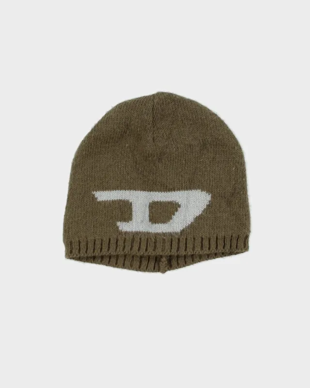 Vintage Y2K Diesel Skull Beanie - Small sold by Rokit