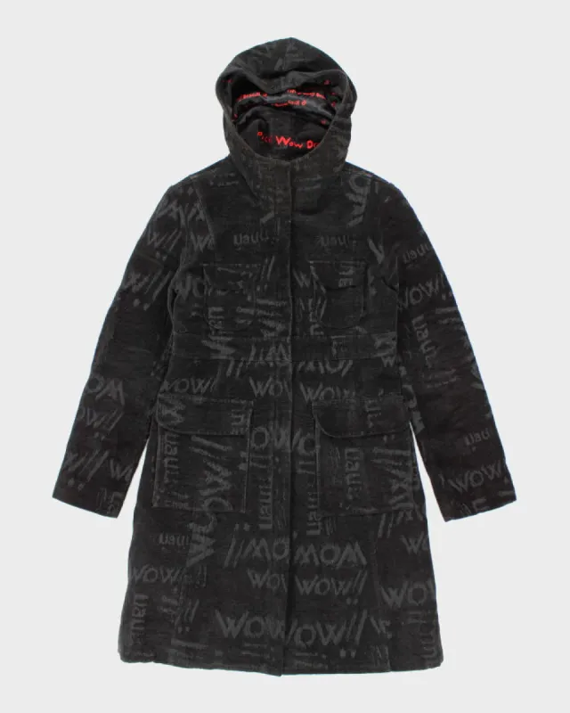 Y2k 00s Desigaul Hooded Coat - S sold by Rokit