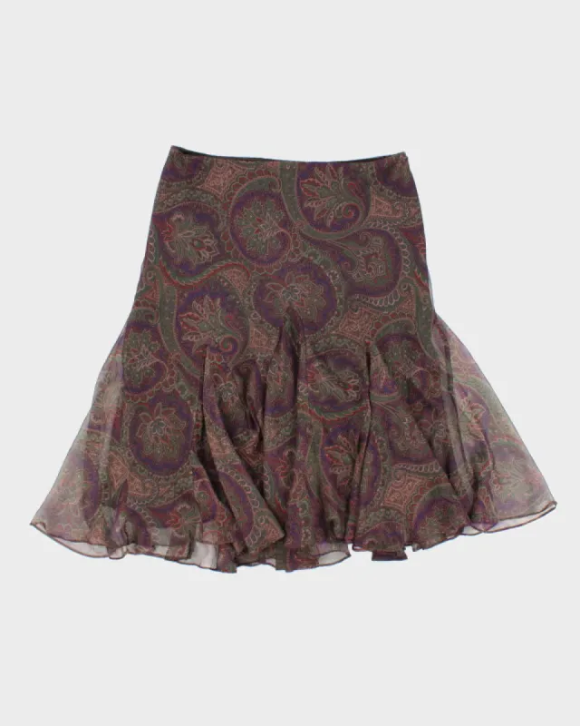 Ralph Lauren Paisley Pattern Skirt - M sold by Rokit