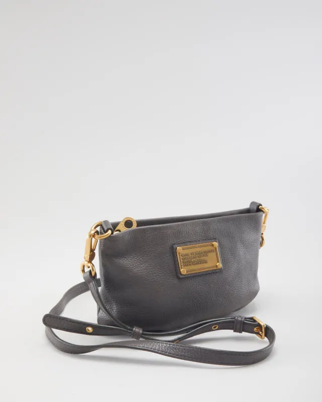 Marc Jacobs Grey Leather Cross-body Bag sold by Rokit