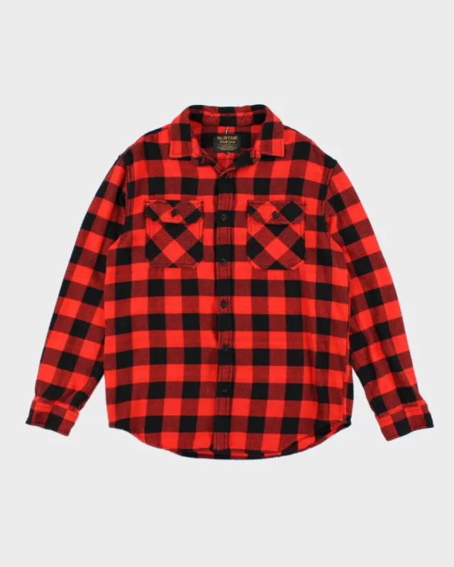 Vintage 90's Burton Heavyweight Flannel Shirt - M made by Burton