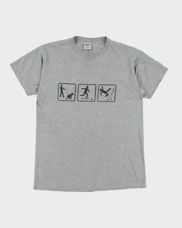 Vintage 2000's Skateboarding Funny Graphic T-Shirt - S sold by Rokit