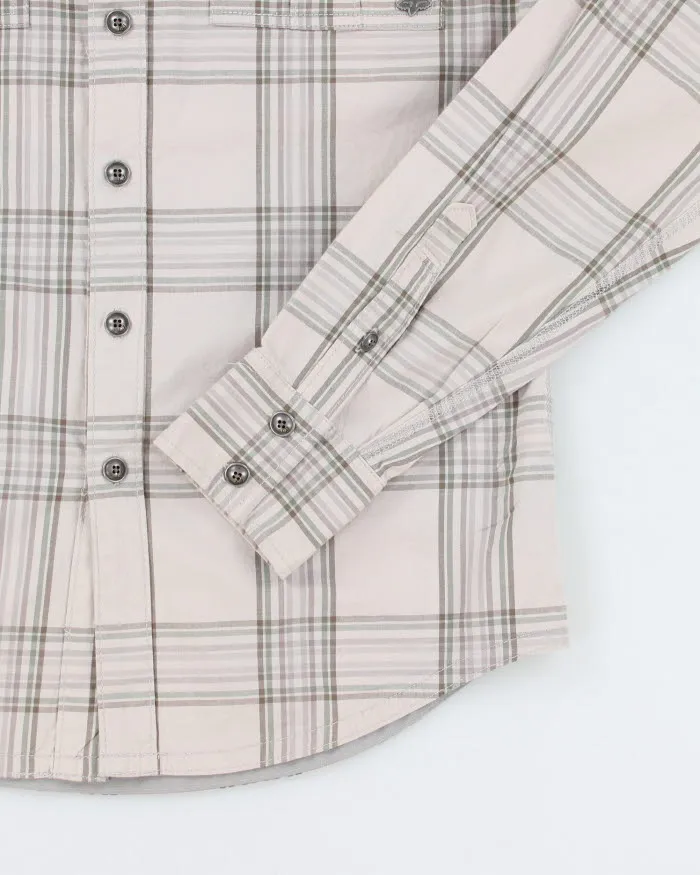 Y2k 00s Fox Checked Long Sleeve Shirt - M sold by Rokit product image thumbnail 4
