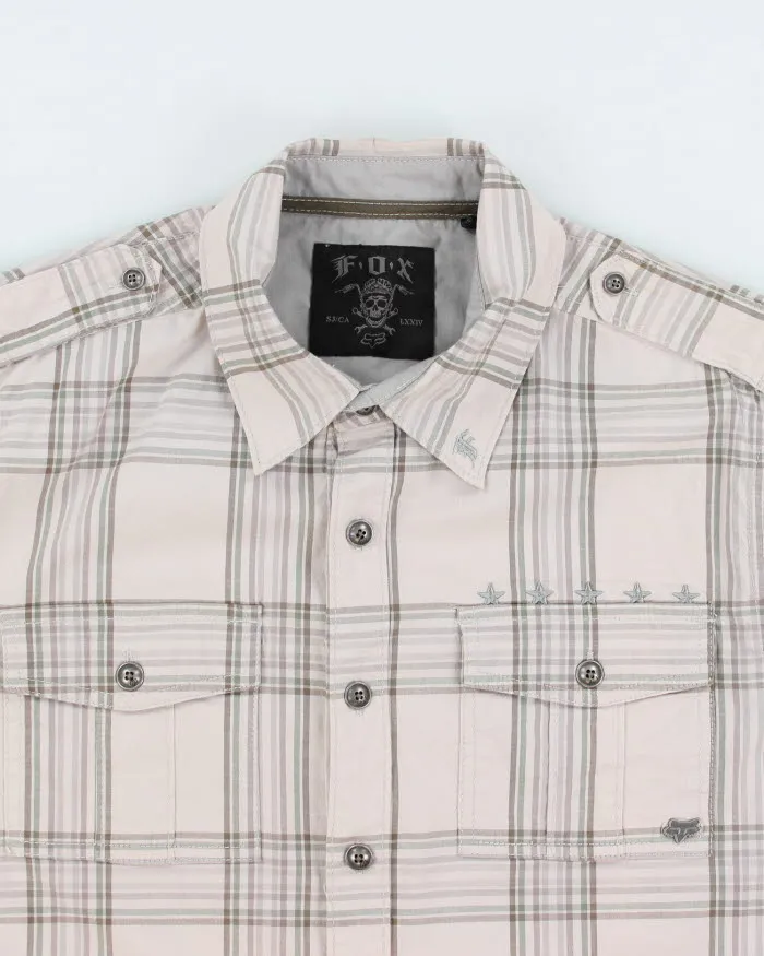 Y2k 00s Fox Checked Long Sleeve Shirt - M sold by Rokit product image thumbnail 3