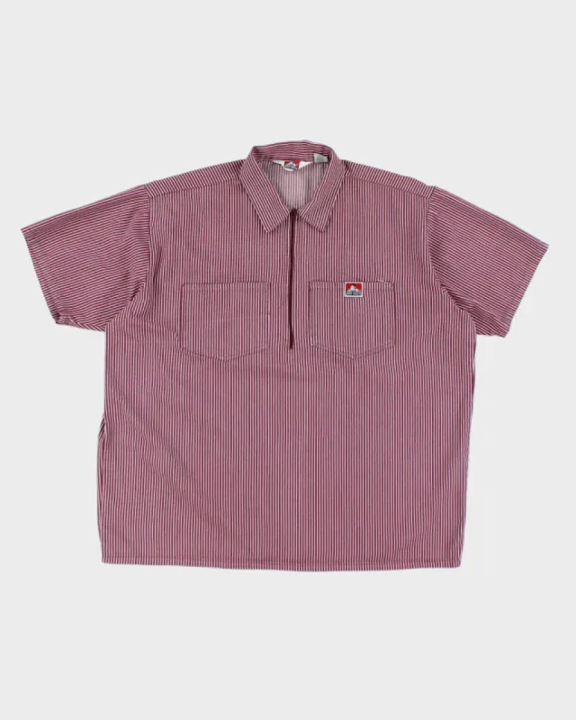 Vintage Ben Davies Short Sleeve Quarter Zip Shirt - XL sold by Rokit