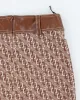 Y2k 00s Morgan De Toi Brown Mini Skirt - S sold by Rokit
