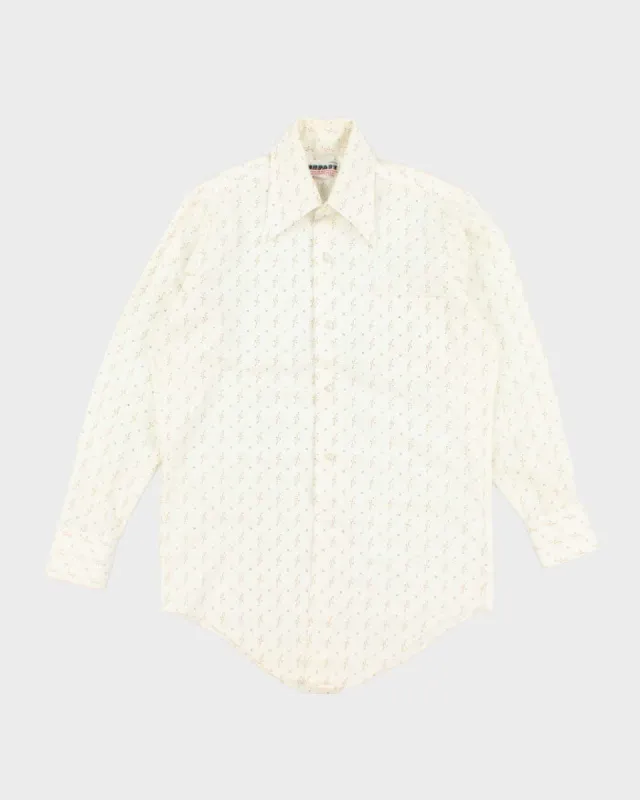 Vintage 70s Impact Pattern Long Sleeve Shirt - S sold by Rokit