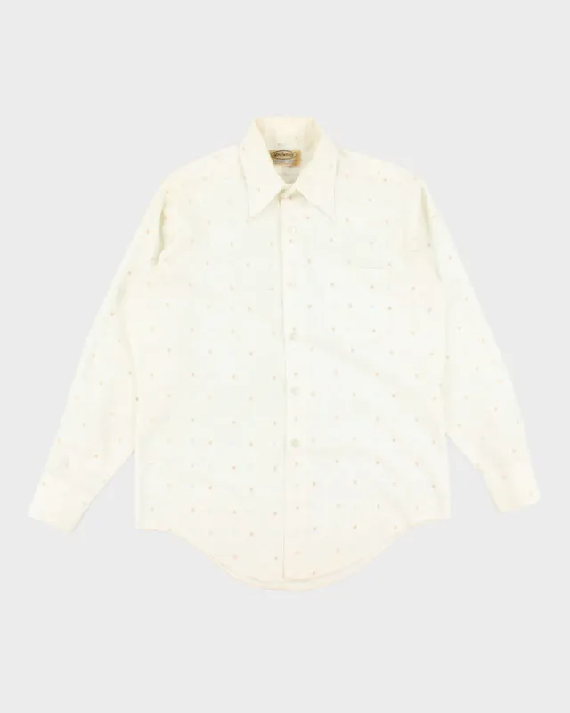 Vintage 70s Woodwrad's Pattern Long Sleeve Shirt - M sold by Rokit