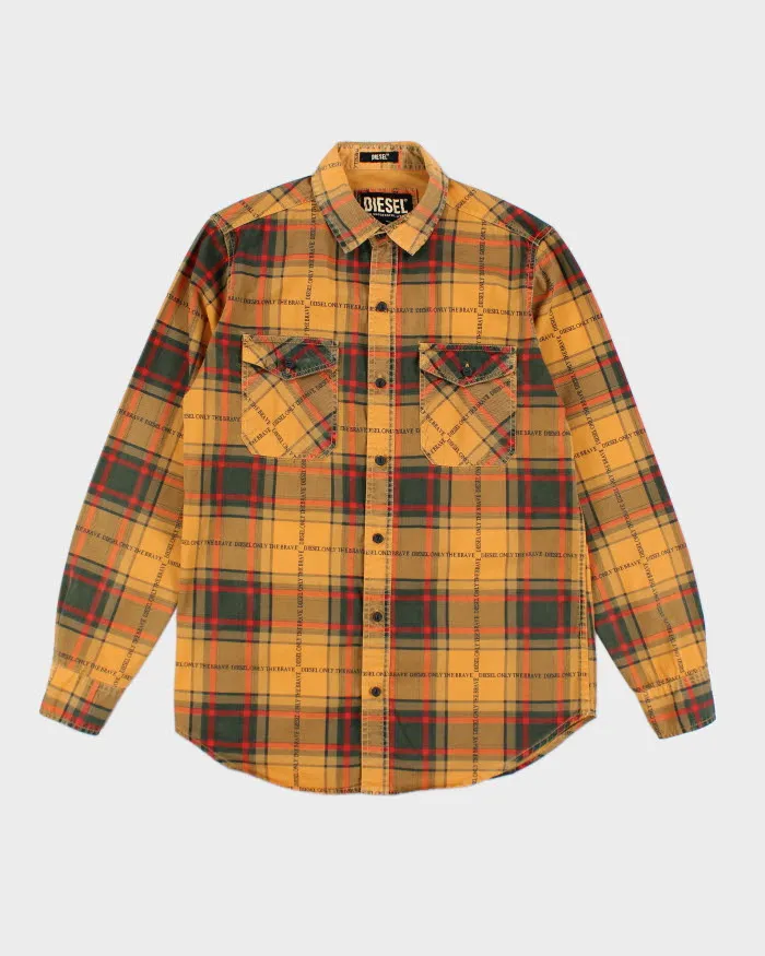 Vintage Y2K Diesel Only the Brave Button Up Shirt - M sold by Rokit