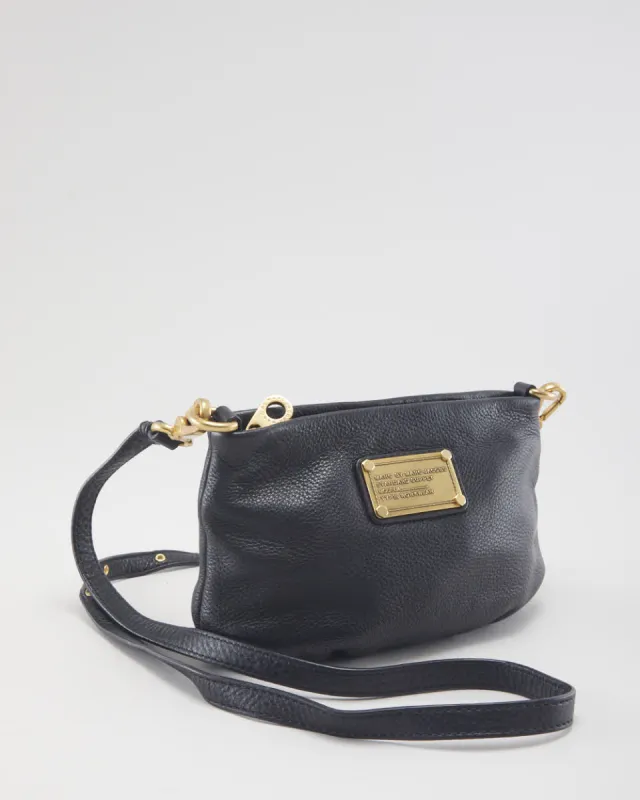 Marc Jacobs Black Leather Cross-body Bag sold by Rokit