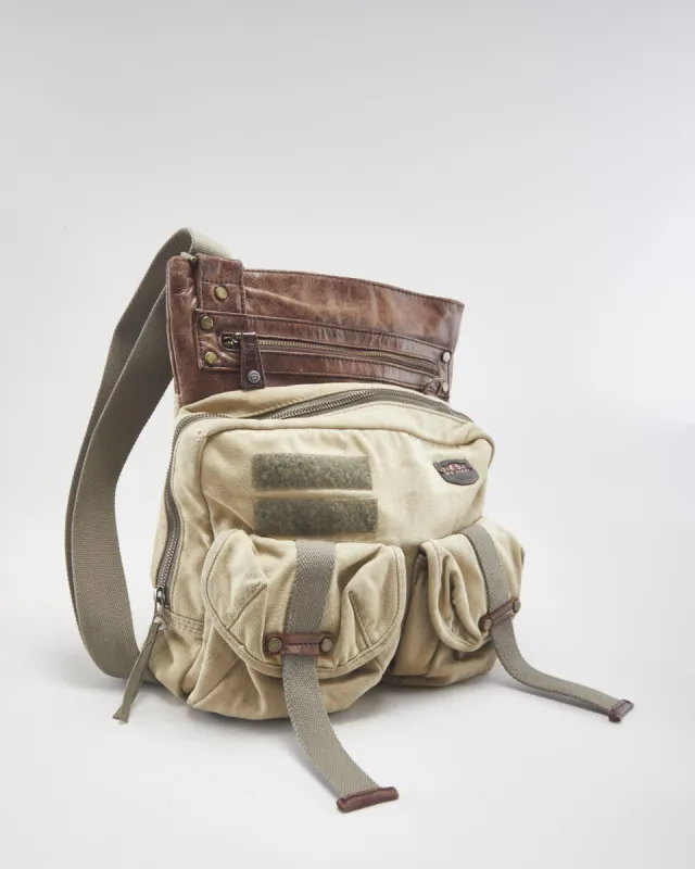 Vintage Diesel Multi Pocket Leather Top Shoulder Bag sold by Rokit