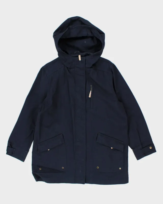 Eddie Bauer Navy Hooded Jacket - XL sold by Rokit