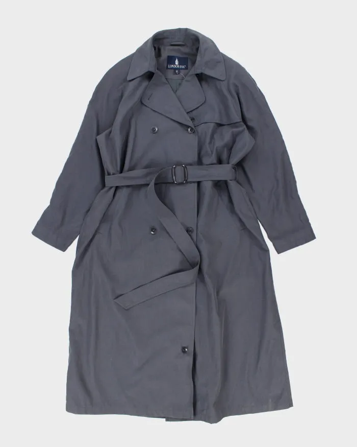 Vintage London Fog Grey Trench Coat - L sold by Rokit