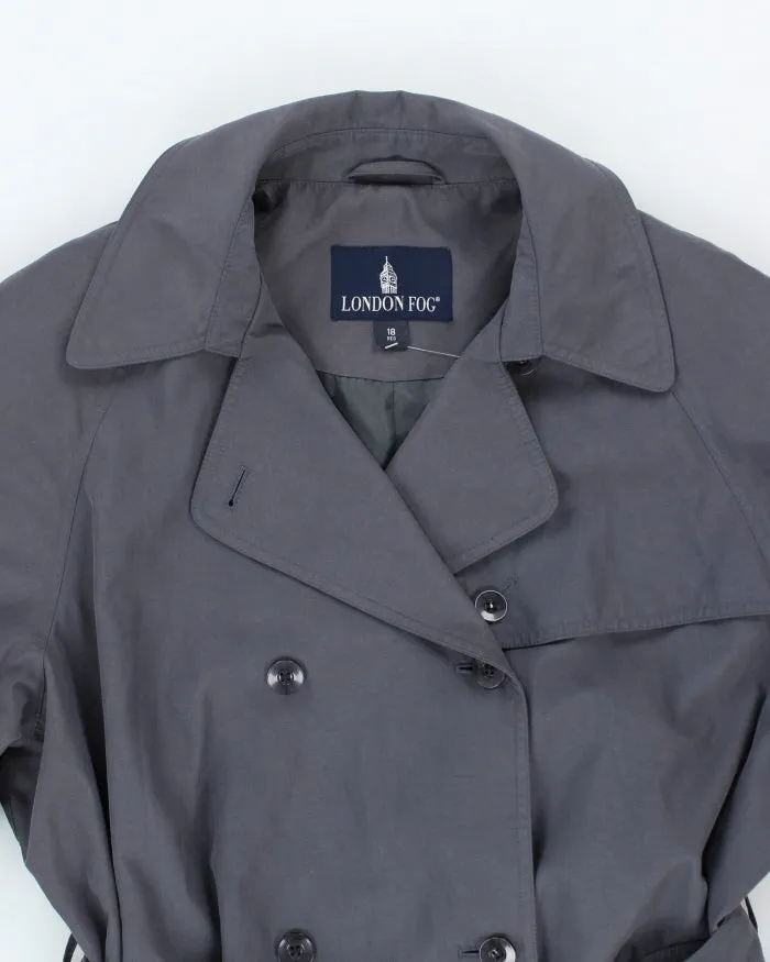 Vintage London Fog Grey Trench Coat - L sold by Rokit product image thumbnail 3