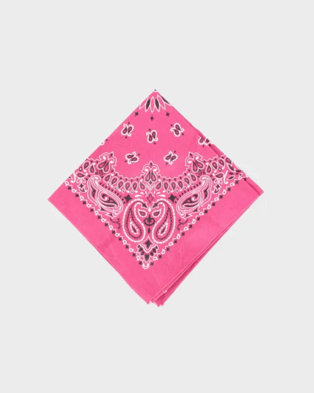 Pink Paisley Pattern Bandana sold by Rokit