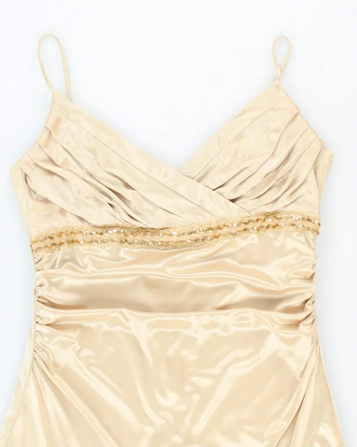 Y2k 00s Ruby Rox Gold Dress - S sold by Rokit product image thumbnail 4