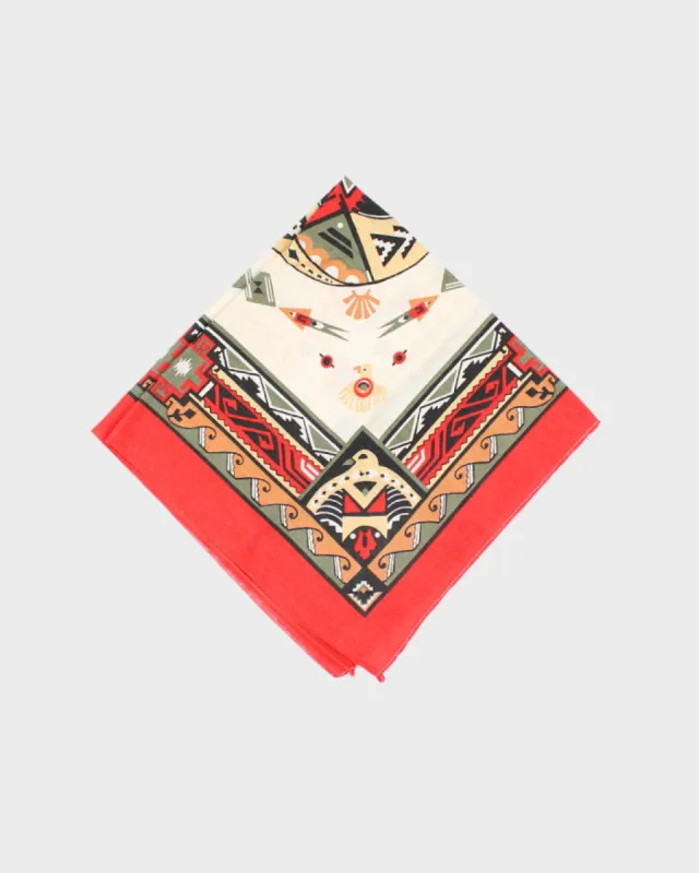 Red Pattern Bandana sold by Rokit