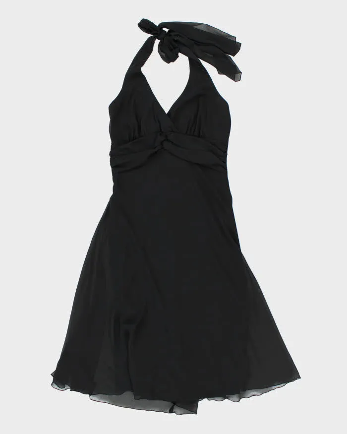 Vintage 90s B. Smart Black Halter Neck Dress - S sold by Rokit
