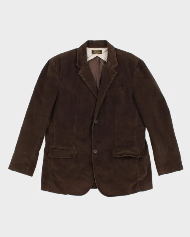 Vintage Old Navy Brown Corduroy Blazer - L sold by Rokit