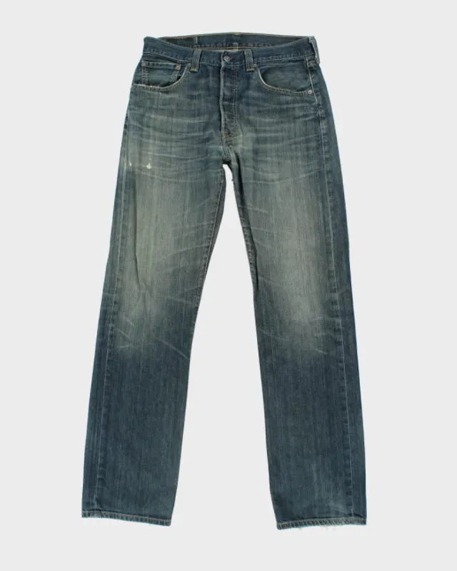 Vintage 90's Levi's 501 Dark Wash Jeans - W32 L32 sold by Rokit
