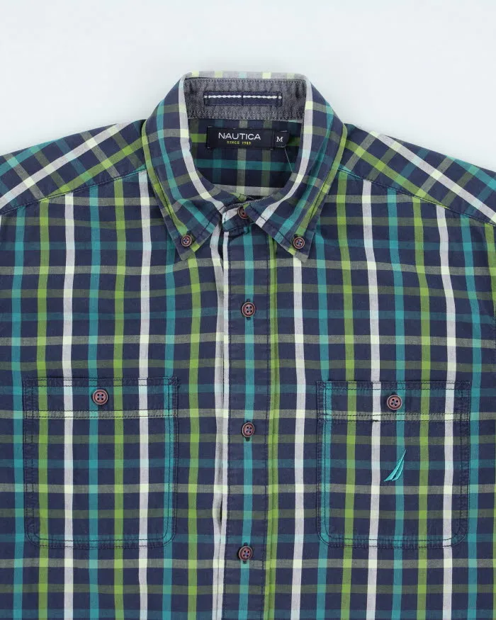 Vintage 2000's Nautica Striped Button Up Shirt - M sold by Rokit product image thumbnail 3