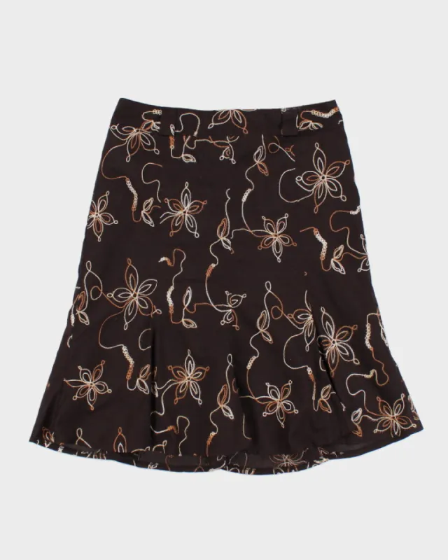 Y2k 00s RW & Co Embroidered Skirt - S sold by Rokit