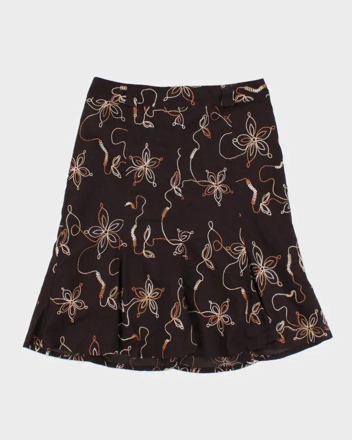 Y2k 00s RW & Co Embroidered Skirt - S sold by Rokit