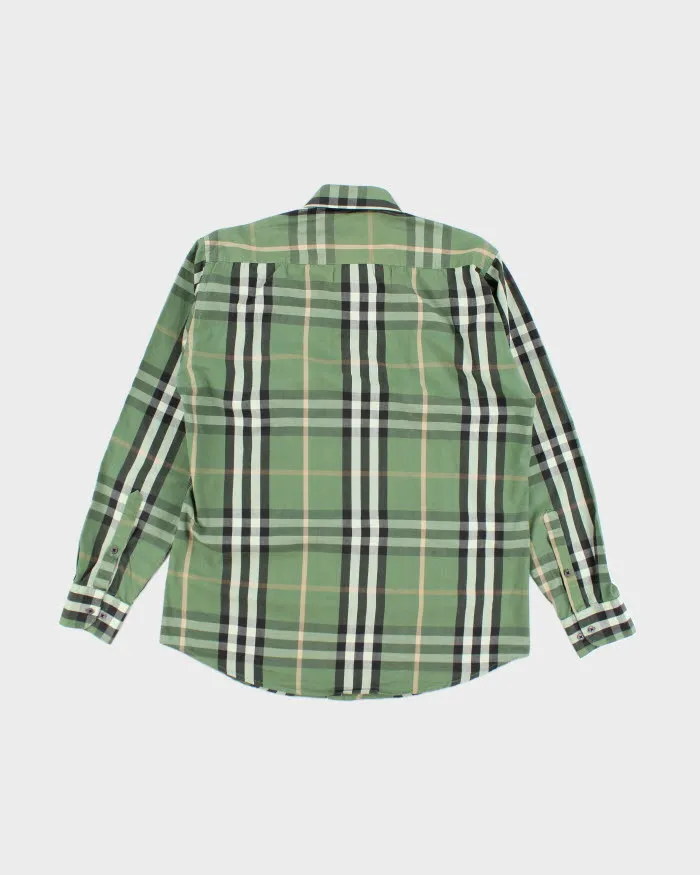 Burberry Green Checked Long Sleeve Shirt - XL sold by Rokit product image thumbnail 2