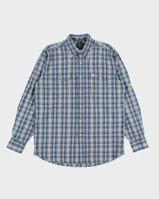Vintage 2000's Timberland Button Up Flannel Shirt - M sold by Rokit