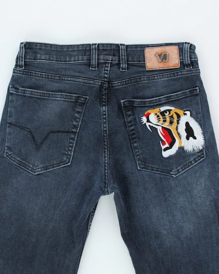 Vintage 90's Versace Dark Wash Denim Jeans - W30 L27 sold by Rokit product image thumbnail 4