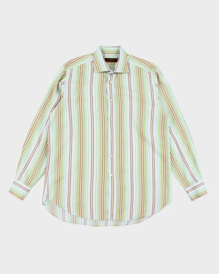 Vintage 90's Etro Striped Button Up Shirt - XL sold by Rokit