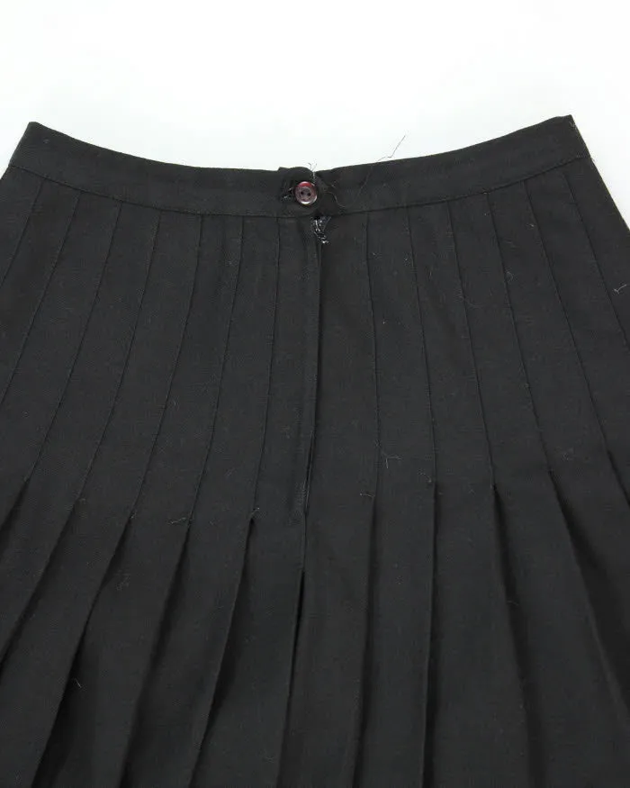 Vintage Al Jeans Wool Black Pleated Skirt - S sold by Rokit product image thumbnail 4