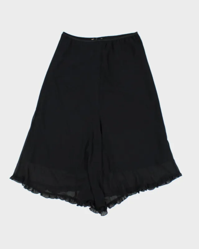 Y2k 00s Black Frilly Skirt - S sold by Rokit
