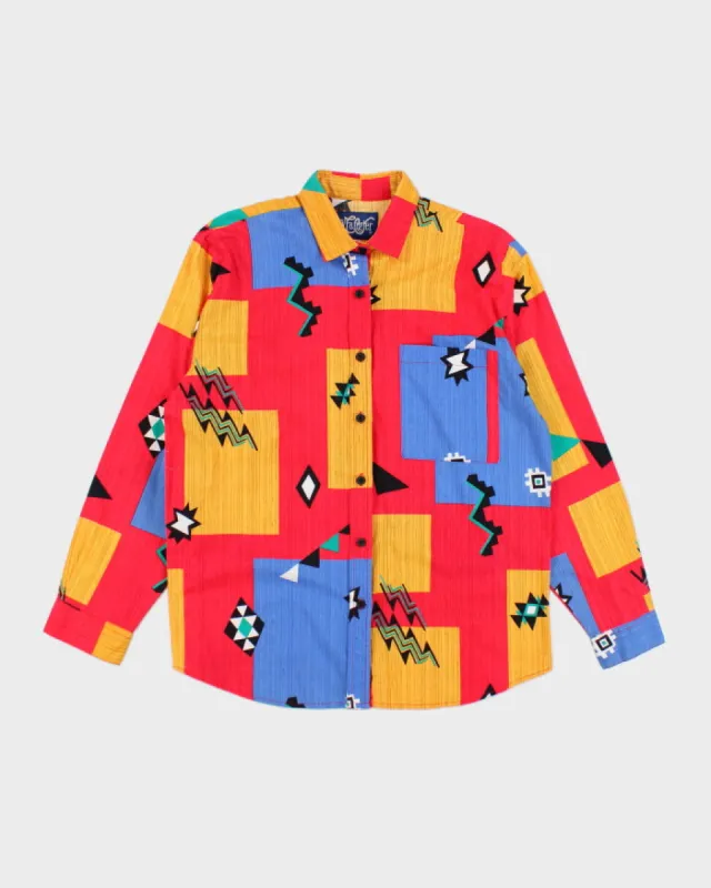 Vintage 90's Wrangler Multi-Coloured Workwear Shirt - L sold by Rokit