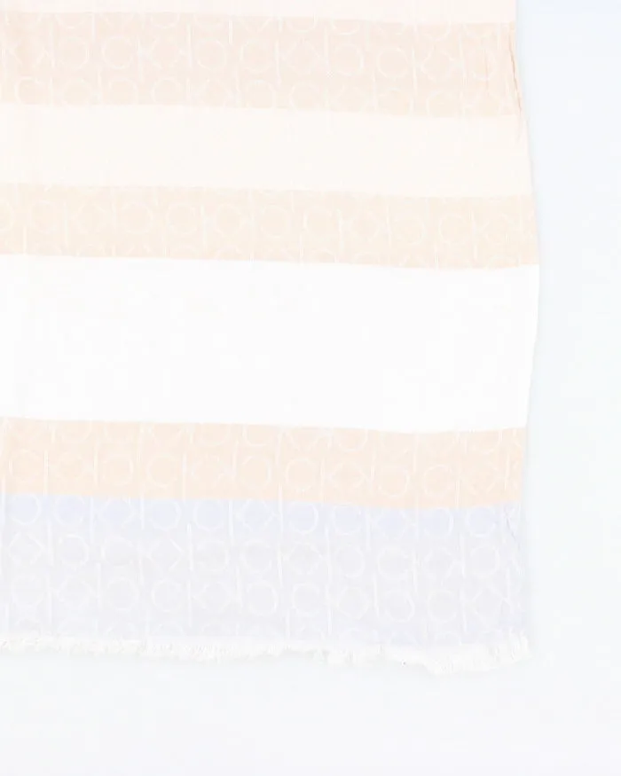 Y2k 00s Calvin Klein Monogram Scarf sold by Rokit product image thumbnail 3