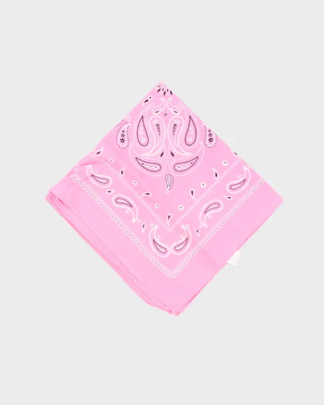 Pink Paisley Pattern Bandana sold by Rokit