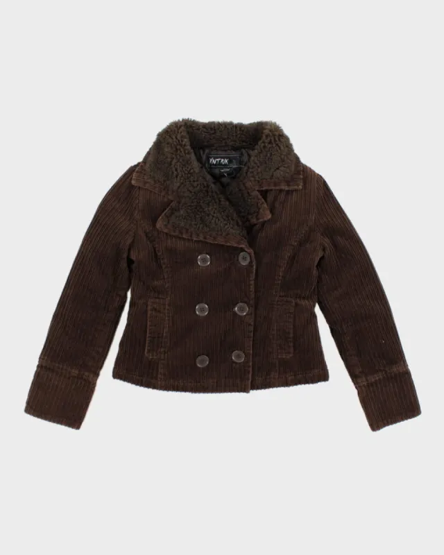 Y2k 00s Xntrik Brown Corduroy Jacket - M sold by Rokit