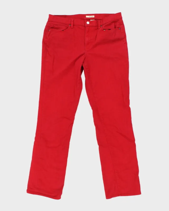 DKNY Red Jeans - W32 L32 sold by Rokit