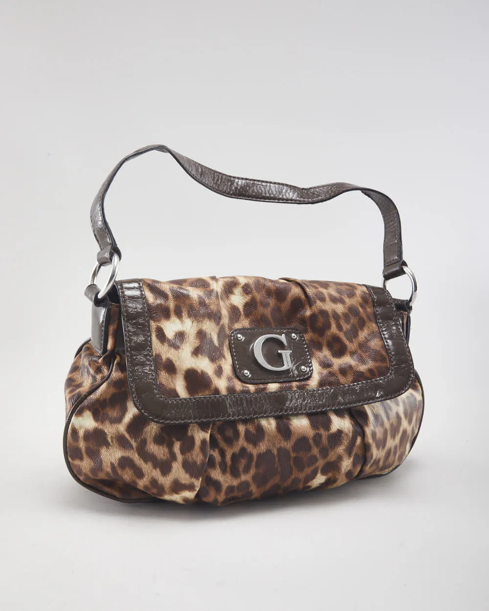 Y2k 00s Guess Leopard Print Handbag sold by Rokit