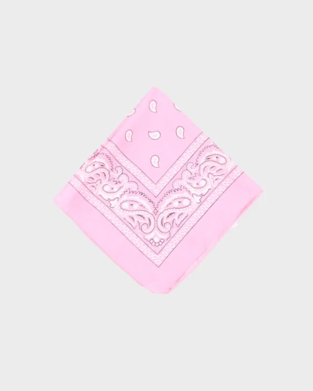 Pink Paisley Pattern Bandana sold by Rokit
