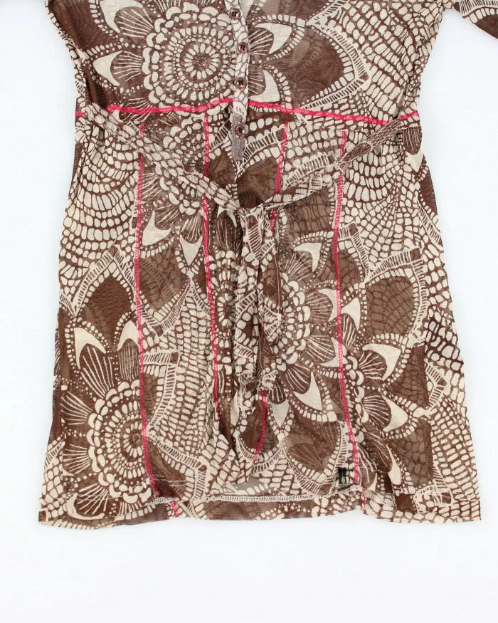 Y2k 00s Didl Mesh Button-up Top - M sold by Rokit product image thumbnail 4