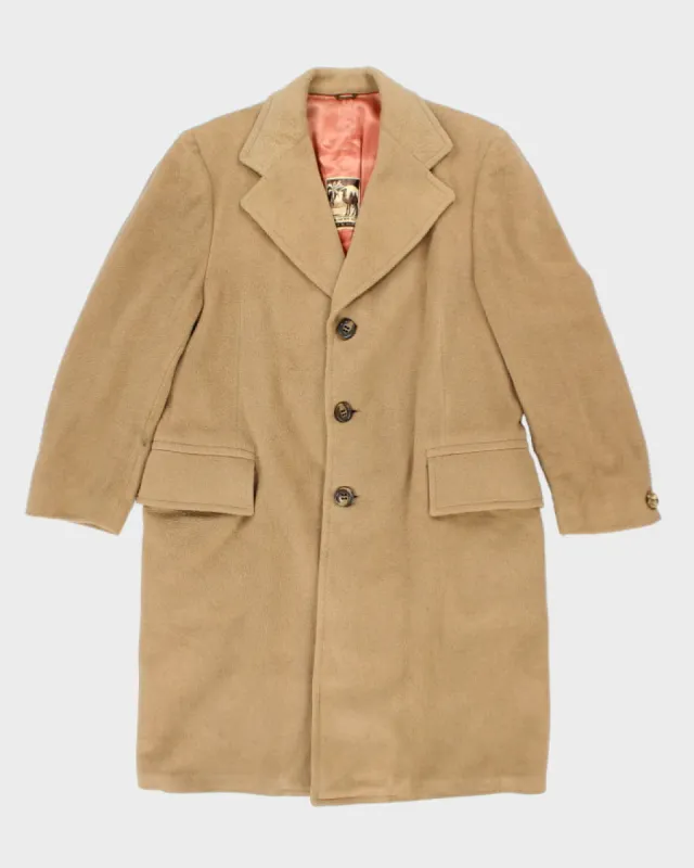 Vintage Beige Camelhair Wool Coat - L sold by Rokit