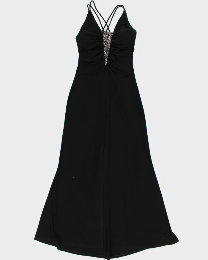 Y2k 00s Bellissima Black Maxi Dress - S sold by Rokit