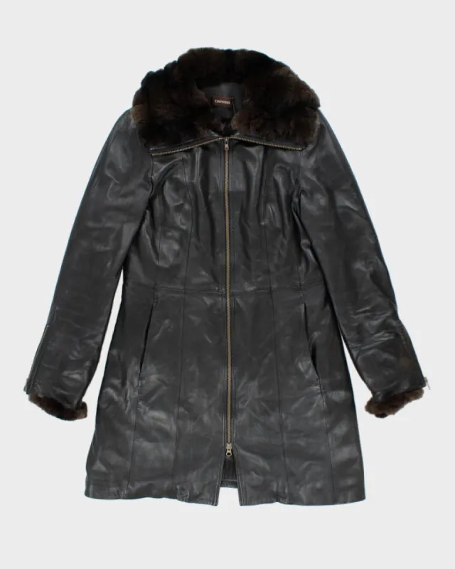 Vintage Danier Leather Long Jacket - M sold by Rokit