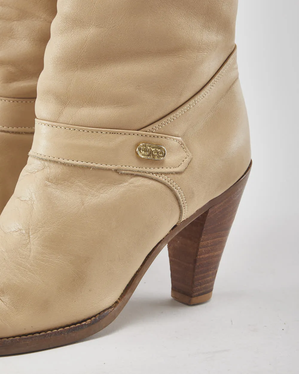 Dingo Brown Leather Heeled Boots - Uk3.5 sold by Rokit product image thumbnail 5